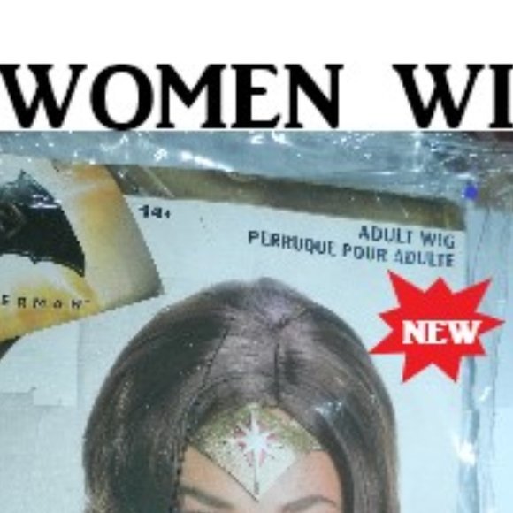 🆕Wonder Womans Deluxe Adult Wig  Batman v Superman Dawn of Justice NWT! - Picture 4 of 15